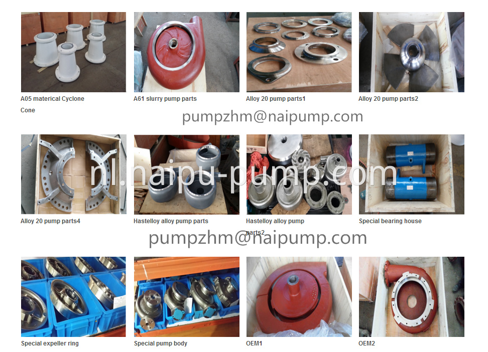 OEM slurry pump and parts